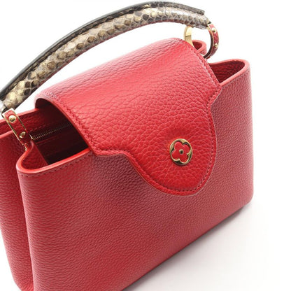 Louis Vuitton Handbag Capucines BB Ruby N92039 Ruby Leather Exotic Cles