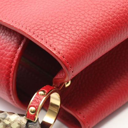 Louis Vuitton Handbag Capucines BB Ruby N92039 Ruby Leather Exotic Cles