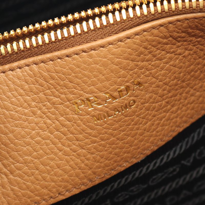 Prada Handbag Vitello Daino 1ba239 Brown Leather Vitello Daino Tote Bag Women's