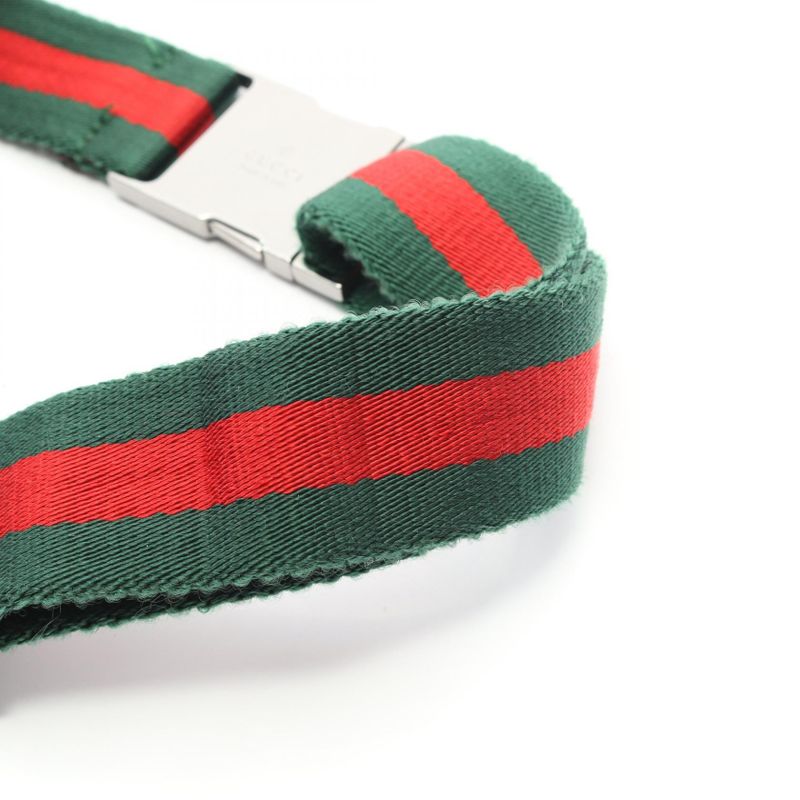 Gucci Waist Bag Body Bag 28566 Beige Dark Brown Canvas Leather Waist Bag Unisex