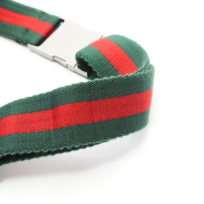 Gucci Waist Bag Body Bag 28566 Beige Dark Brown Canvas Leather Waist Bag Unisex