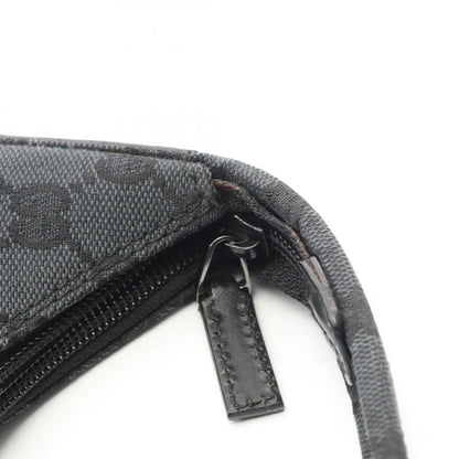 Gucci Shoulder Bag GG Pattern 001･3380･002058 Black Canvas Leather Shoulder Bag
