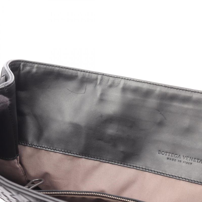 Bottega Veneta Tote Bag Intrecciato 169612 Black Leather Intrecciato Tote Bag