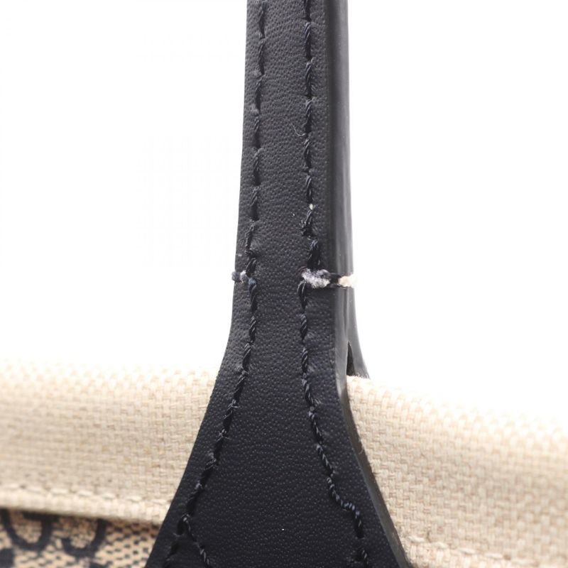 Gucci Tote Bag Print Tote Bag 772179 Natural Navy Canvas Leather Large Tote Bag