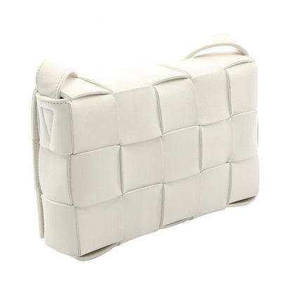 Bottega Veneta Shoulder Bag Cassette Crossbody Maxi Intrecciato 578004 White