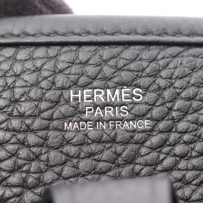 Hermes Shoulder Bag Evelyn 3 Trois PM Black Leather Evelyn 3PM Black Ladies