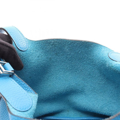 Hermes Handbag Picotin Lock PM Blue Zanzibar Leather Picotin Lock PM Blue