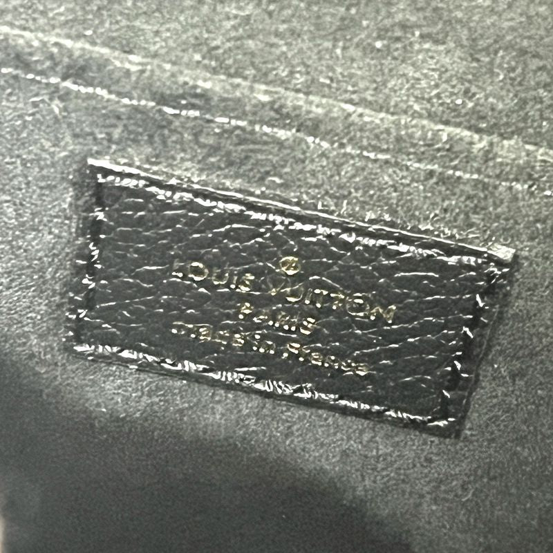 Louis Vuitton Handbag Petite Sac Plastic M80478 Monogram Empreinte Leather Black