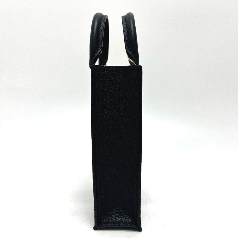 Louis Vuitton Handbag Petite Sac Plastic M80478 Monogram Empreinte Leather Black