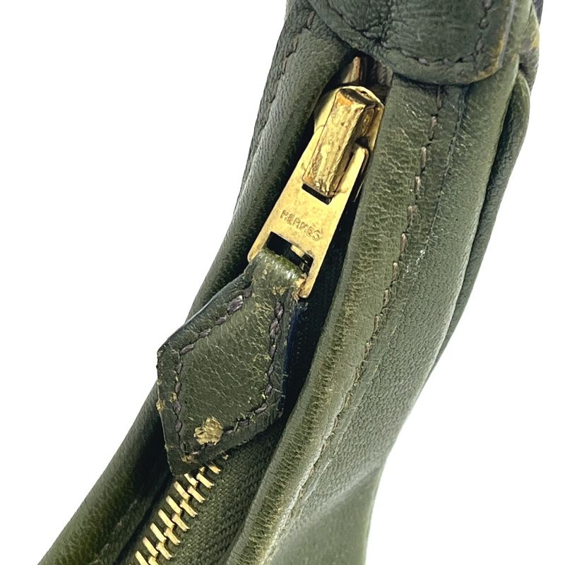 Hermes Handbag Gao Leather Khaki