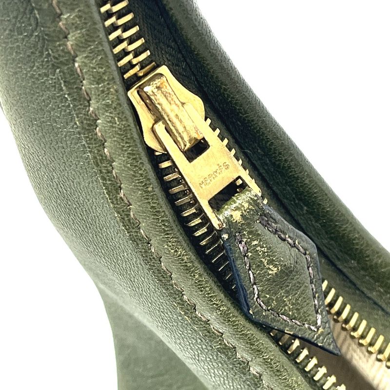 Hermes Handbag Gao Leather Khaki