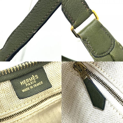 Hermes Handbag Gao Leather Khaki