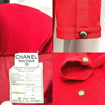 Chanel Dress Coco Mark Red