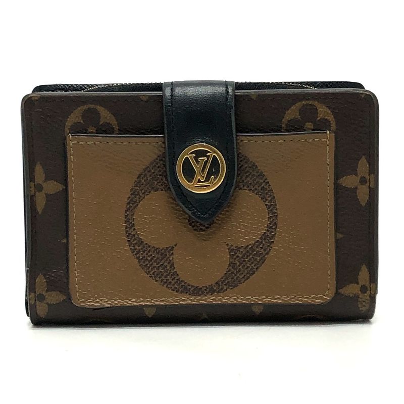 Louis Vuitton Bifold Wallet Portefeuille ・juliette M69432 Monogram Reverse