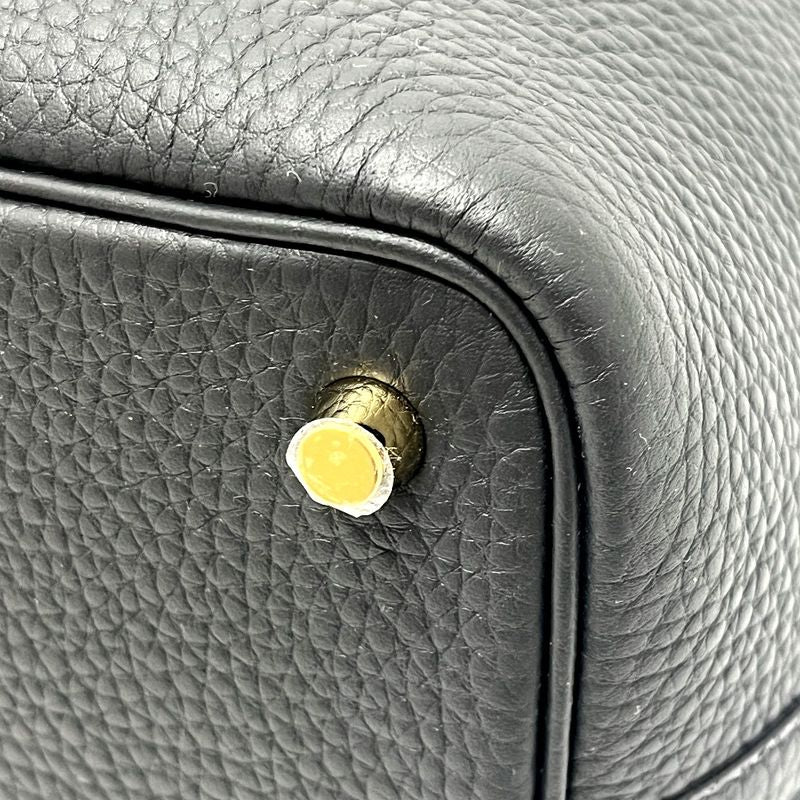 Hermes Handbag Picotin Lock PM Taurillon Clemence Ghardware Black