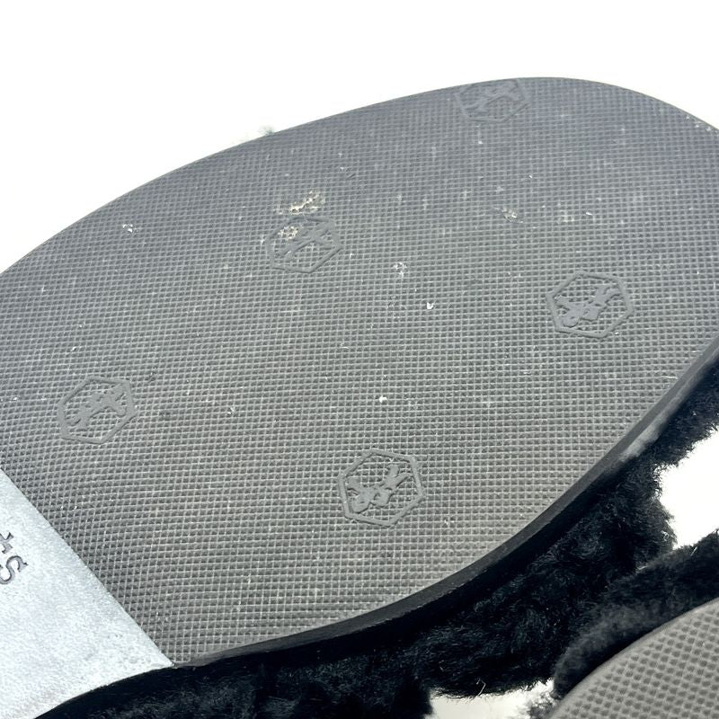 Hermes Sandals Oran Mouton Black