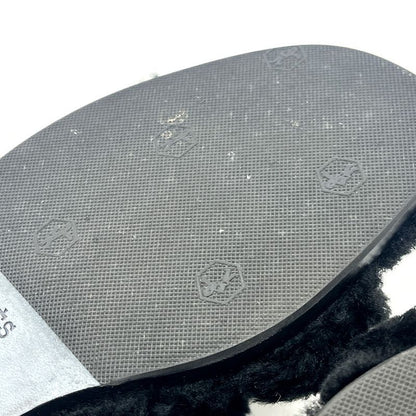 Hermes Sandals Oran Mouton Black