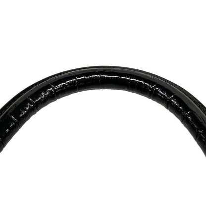 Balenciaga Handbag Hour Glass 619668 Black Shape Pressed Leather