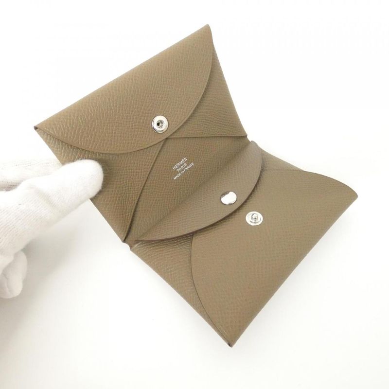 Hermes Calvi Duo 083035ck Coin Case