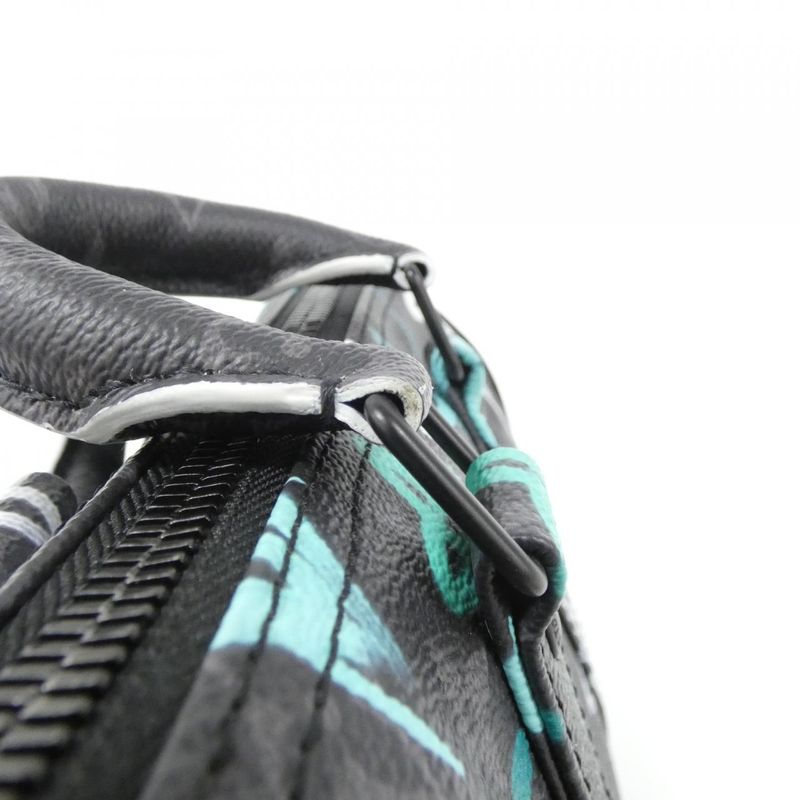 Louis Vuitton Monogram Eclipse (LV Graffiti Vert) Keepall Bandouliere 25cm