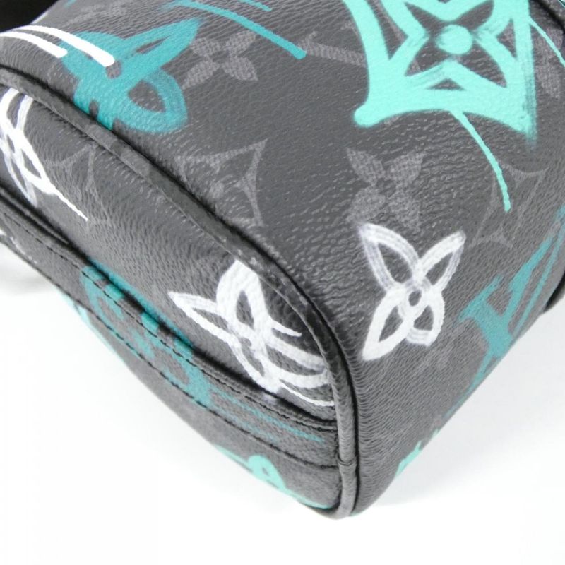 Louis Vuitton Monogram Eclipse (LV Graffiti Vert) Keepall Bandouliere 25cm