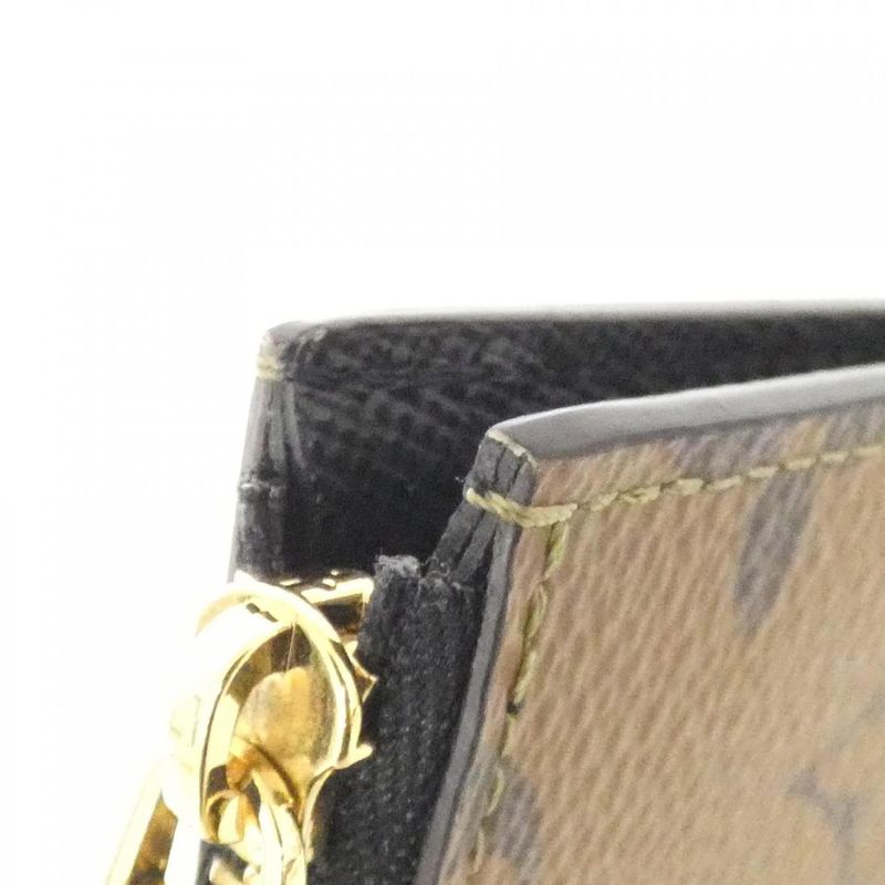 Louis Vuitton Monogram Reverse Card Case Porto Culte Romy M81912 Coin & Card