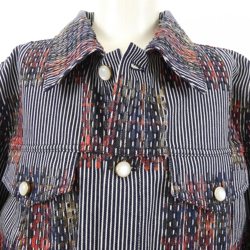 Louis Vuitton Hickory Damier Denim Jacket Hra76wmjp Jacket