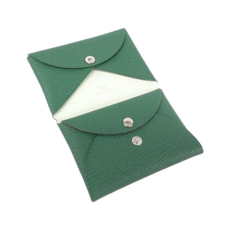 Hermes Calvi Duo Verso 083038ck Coin Case