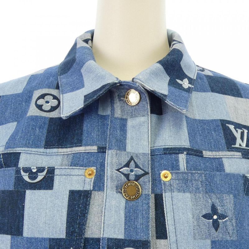 Louis Vuitton Denim Monogram Jacket Fija14tws Denim Jacket