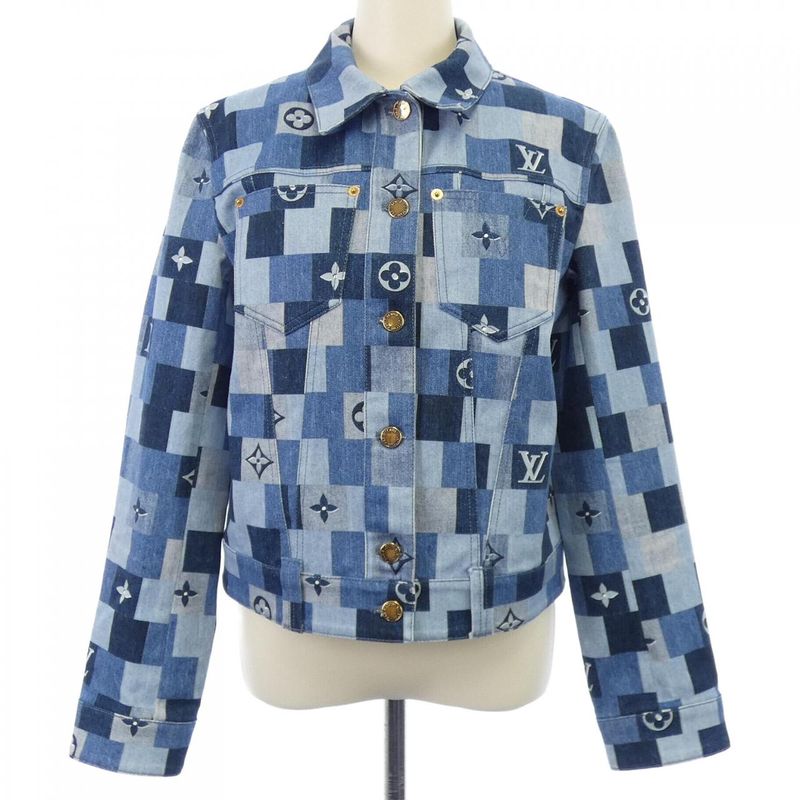Louis Vuitton Denim Monogram Jacket Fija14tws Denim Jacket