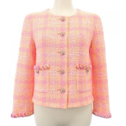 Chanel P76339v68218 No Collar Jacket
