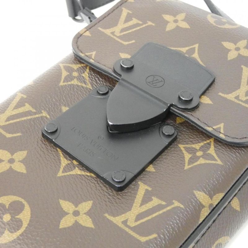 Louis Vuitton Monogram Macassar S Rock Vertical Wearable Wallet M81522 Shoulder