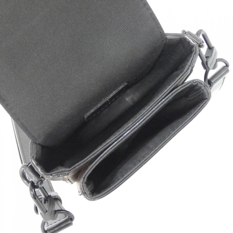 Louis Vuitton Monogram Macassar S Rock Vertical Wearable Wallet M81522 Shoulder