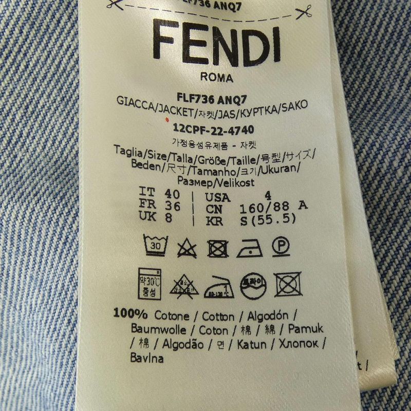 Fendi Flf736 ANQ7 Denim Jacket