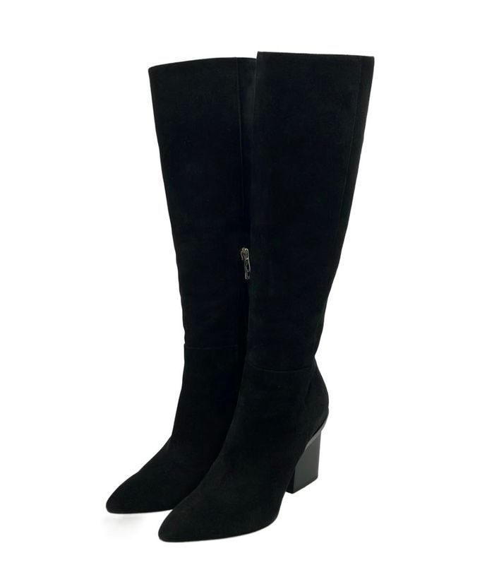 Hermes Long Boots Silver Hardware Women's SIZE 36.5 (24cm (9.45in)) Hermes