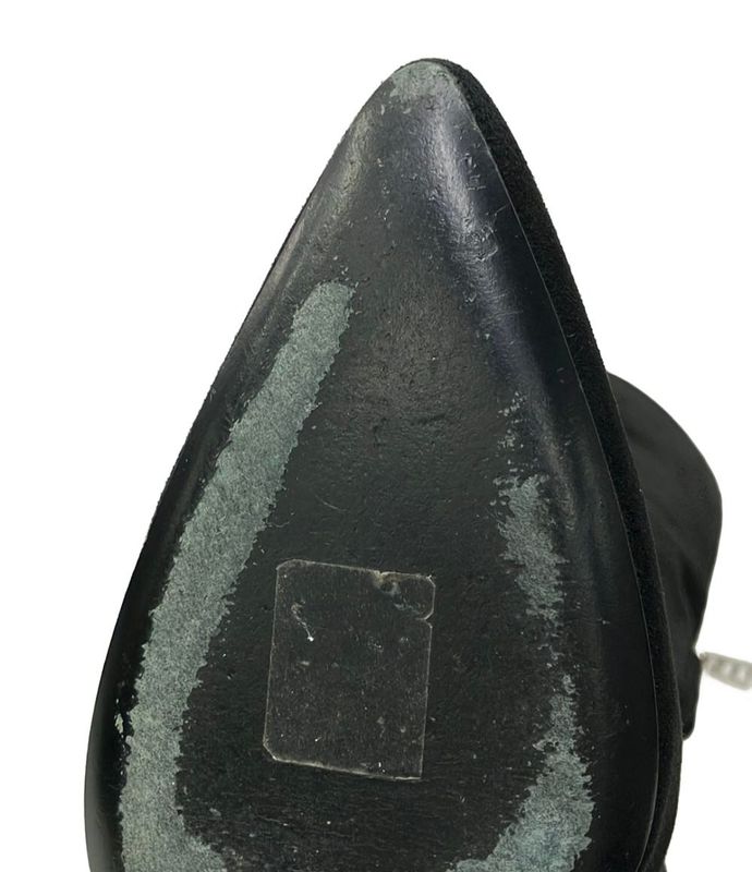 Hermes Long Boots Silver Hardware Women's SIZE 36.5 (24cm (9.45in)) Hermes