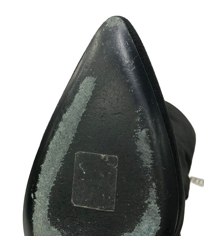 Hermes Long Boots Silver Hardware Women's SIZE 36.5 (24cm (9.45in)) Hermes