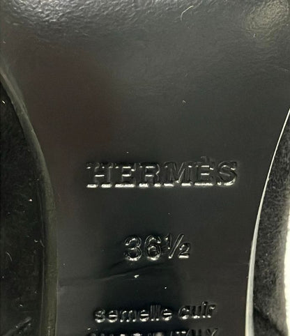 Hermes Long Boots Silver Hardware Women's SIZE 36.5 (24cm (9.45in)) Hermes