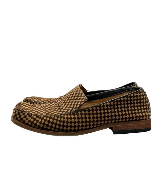 Louis Vuitton Square Toe Slip-on Haraco Damier Sauvage Men's SIZE 6.5 (S) Louis