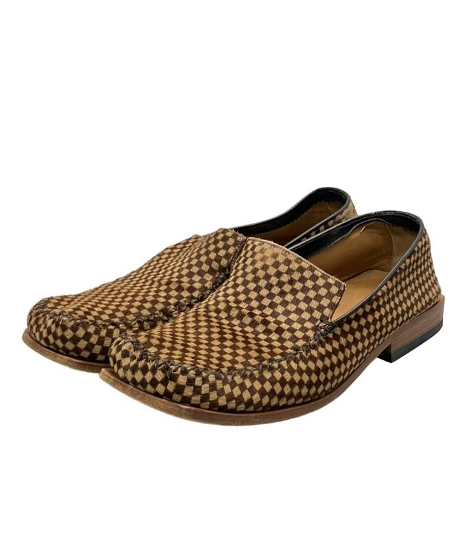 Louis Vuitton Square Toe Slip-on Haraco Damier Sauvage Men's SIZE 6.5 (S) Louis