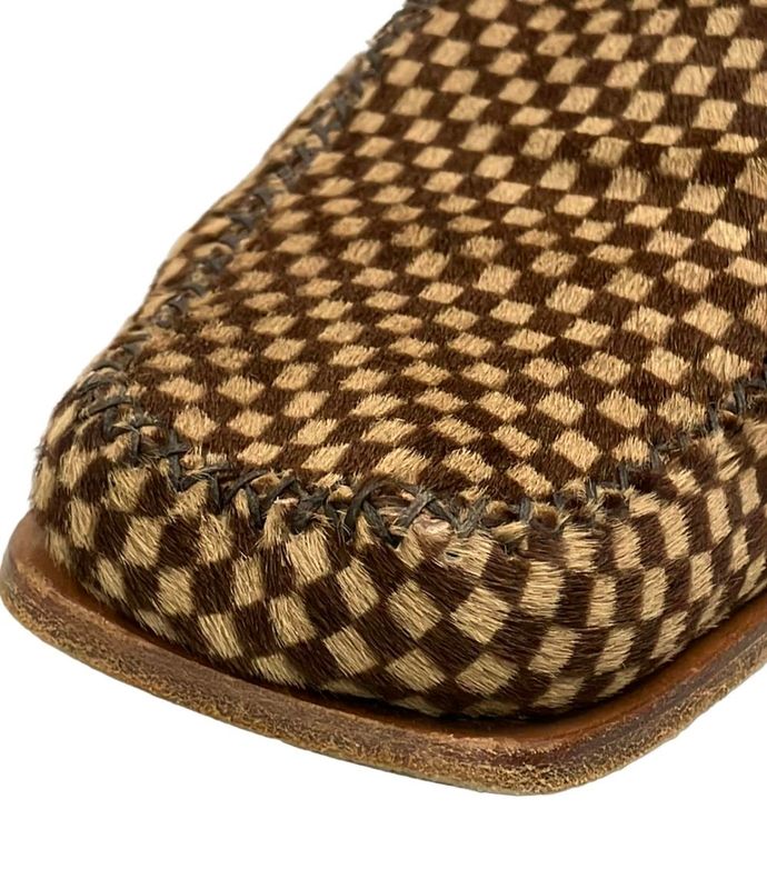 Louis Vuitton Square Toe Slip-on Haraco Damier Sauvage Men's SIZE 6.5 (S) Louis