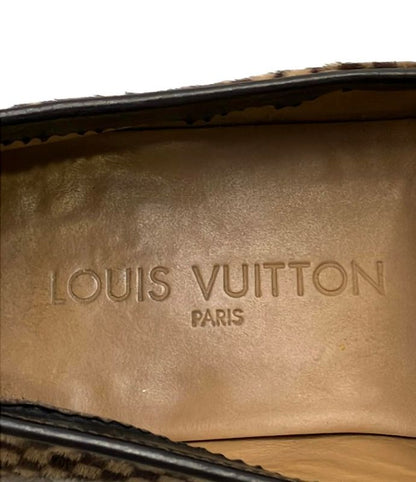 Louis Vuitton Square Toe Slip-on Haraco Damier Sauvage Men's SIZE 6.5 (S) Louis