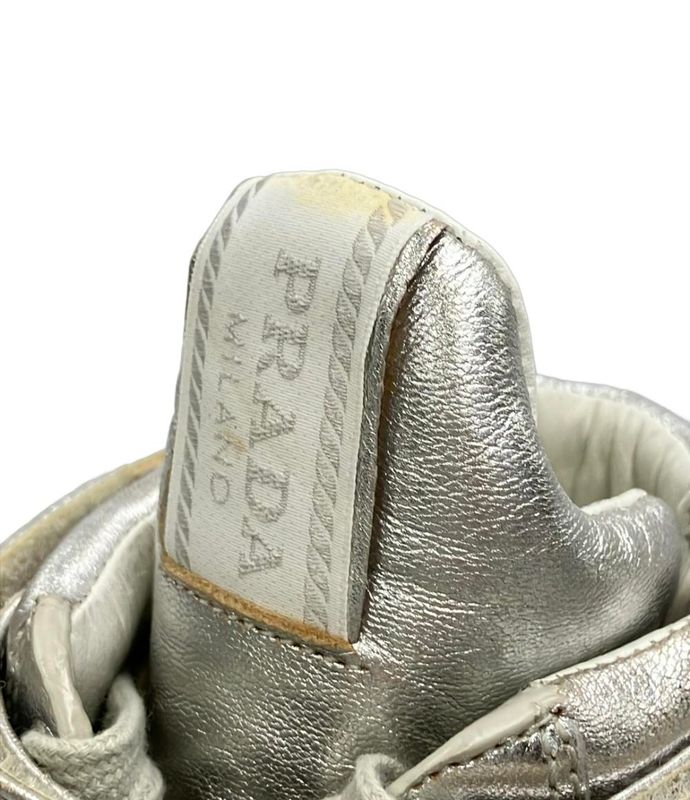 Prada High Cut Sneakers Inheel 3tz015 Women's SIZE 36 (23cm (9.06in)) Prada