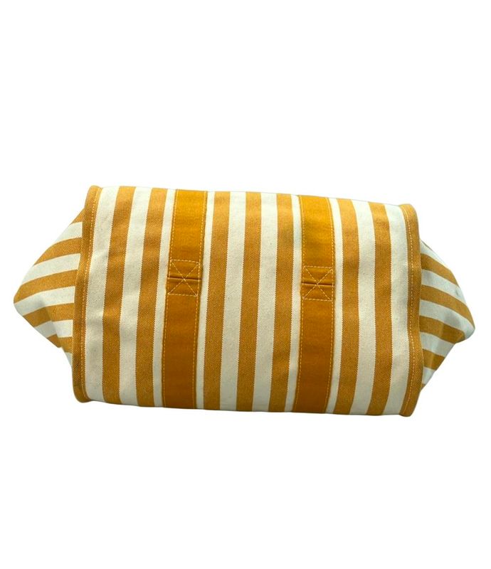 Hermes Tote Bag Canvas Stripe Cannes MM Women's Hermes