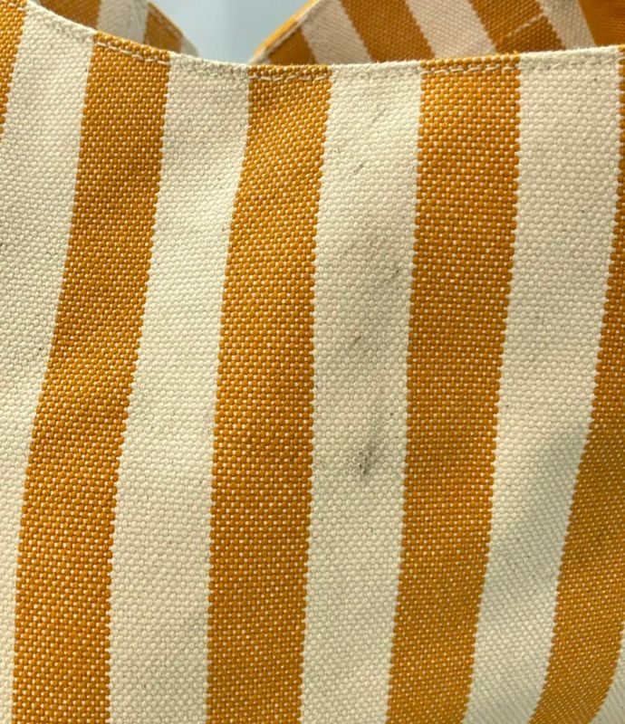 Hermes Tote Bag Canvas Stripe Cannes MM Women's Hermes