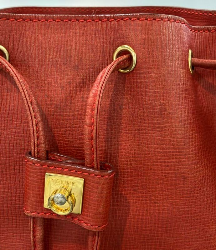 Celine Shoulder Bag Drawstring Bag Women's Celine