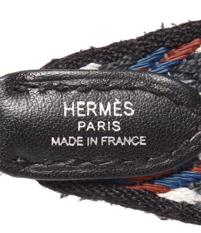 Hermes Shoulder Strap W Engraved Silver Hardware Bandouliere Zigzag Sungle