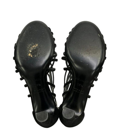 Hermes Sandals Suede Gold Hardware Women's SIZE 36.5 (24cm (9.45in)) Hermes