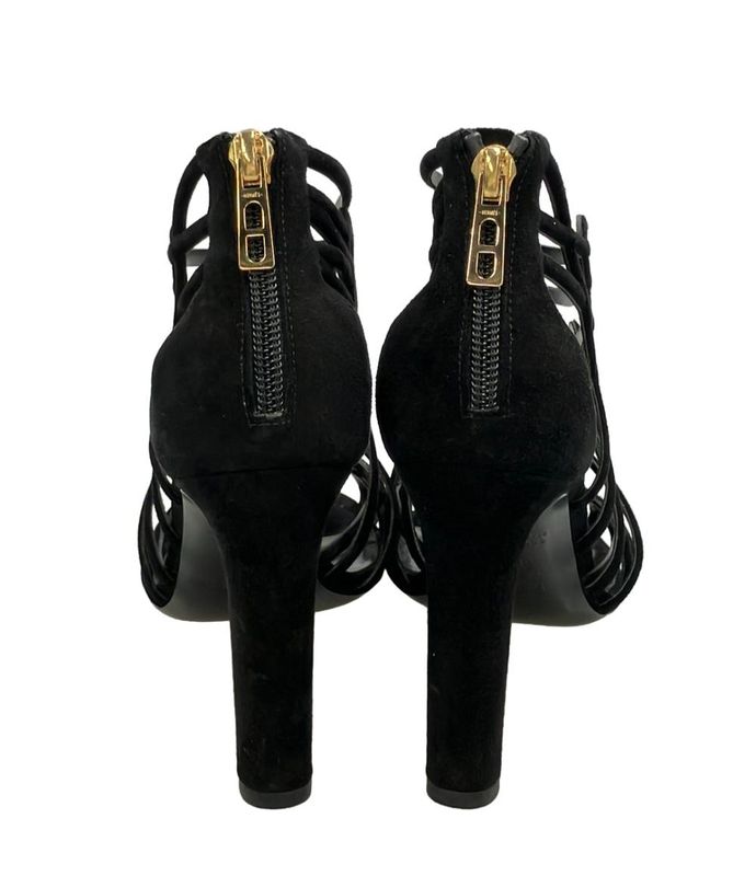 Hermes Sandals Suede Gold Hardware Women's SIZE 36.5 (24cm (9.45in)) Hermes