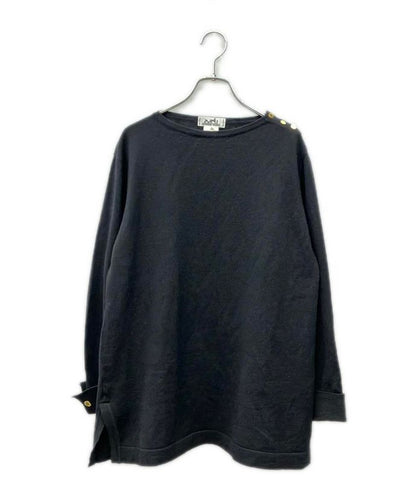 Hermes Long Sleeve Serie Button Knit Ladies SIZE L Hermes